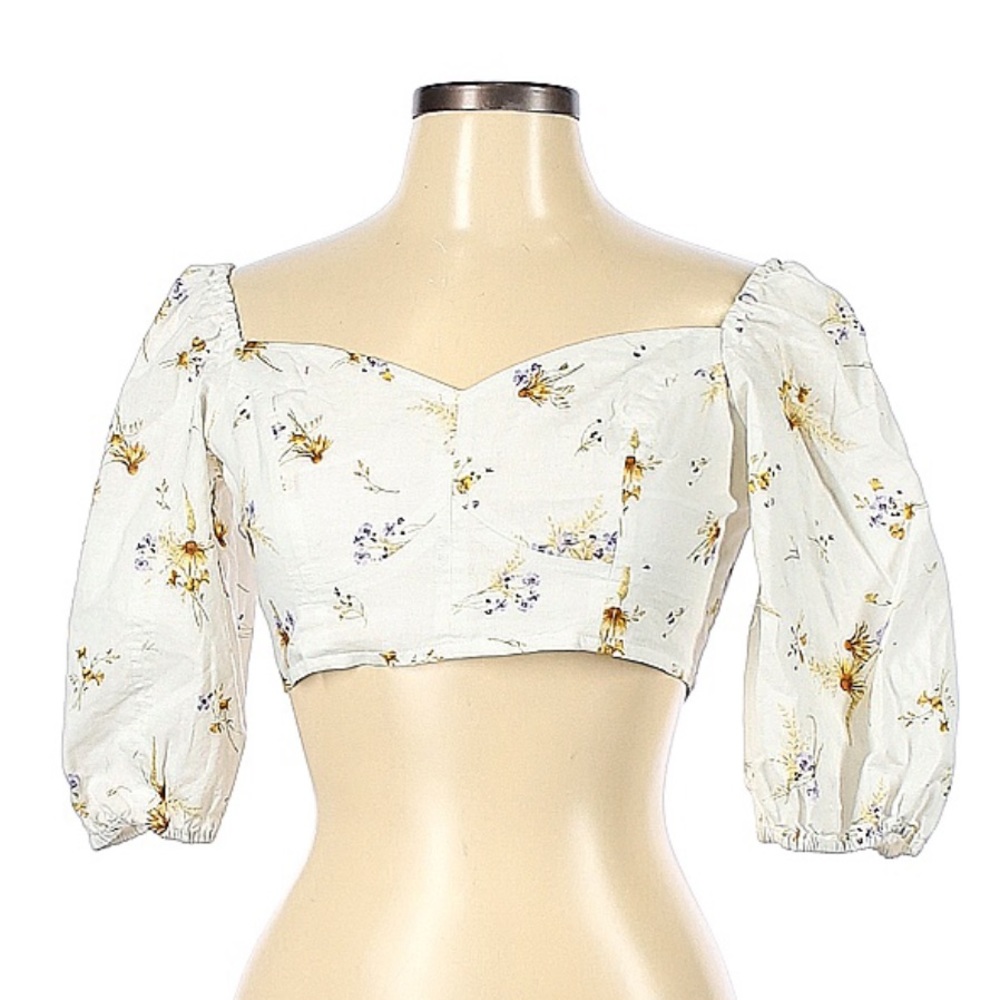 NWT H&M Floral Crop Top